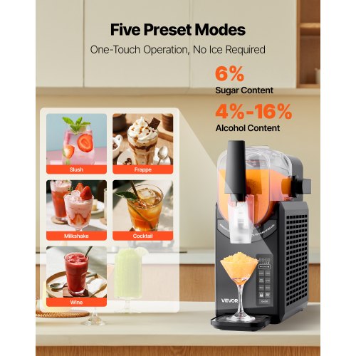 Slushie Machine 26L88Oz No Ice Needed Slushy For Home Frozen Drink Maker With