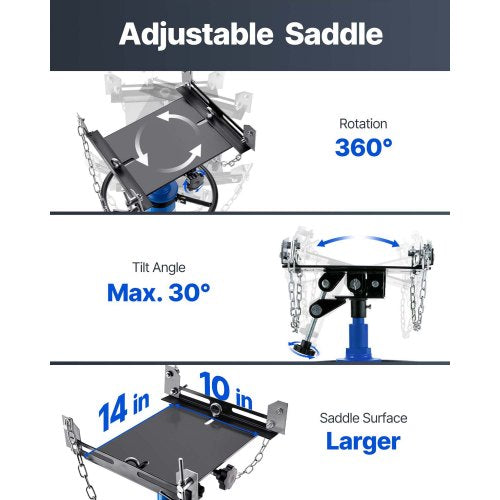 Transmission Jack 3367 High Lift 1100 lbs Hydraulic Telescoping
