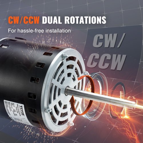 34HP Furnace Blower Motor 208230V 385Amps 1075RPM 5 Speeds CWCCW