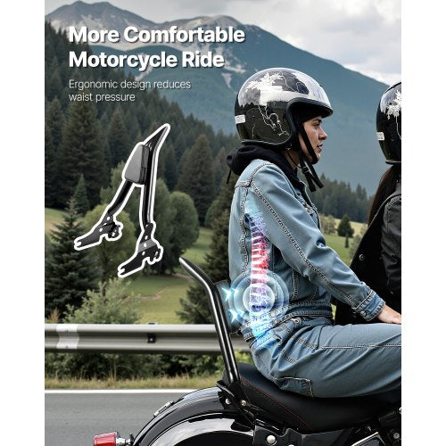 Motorcycle Backrest Sissy Bar Compatible with HarleyDavidson Touring