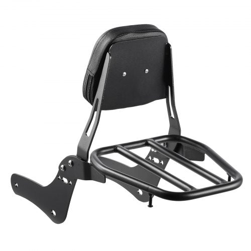 Motorcycle Backrest Sissy Bar with Luggage Rack Compatible with Honda Rebel