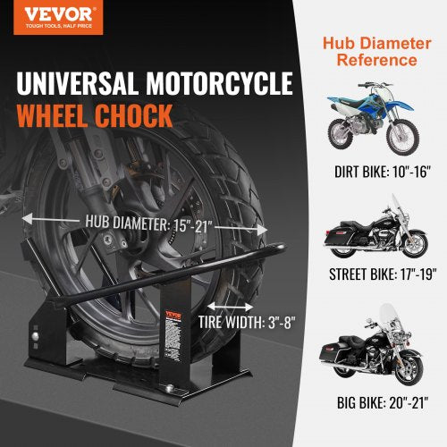 Motorcycle Wheel Chock 1800 lbs Capacity Wheel Cradle Holder Heavyduty