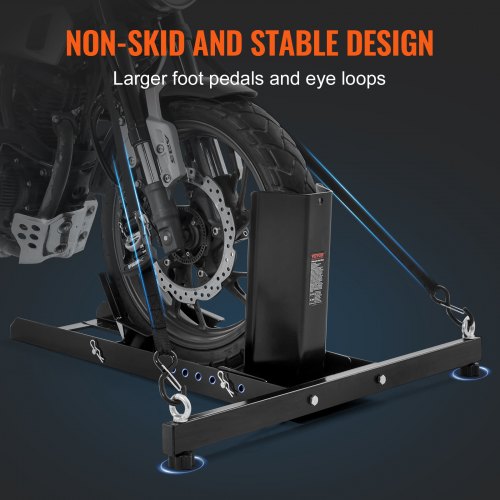 Motorcycle Wheel Chock Upright 1800 lbs Capacity Heavyduty Steel