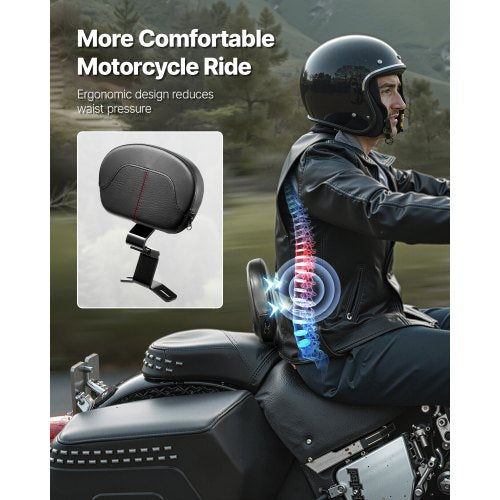Motorcycle Backrest Sissy Bar Compatible with HarleyDavidson Touring