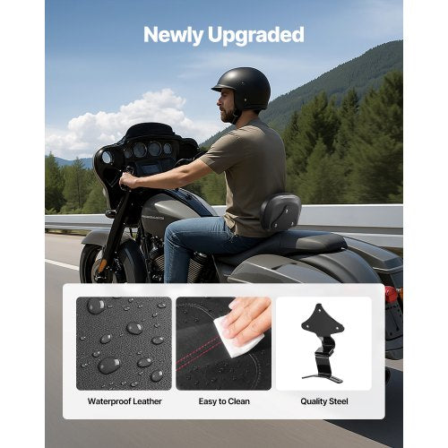 Motorcycle Backrest Sissy Bar Compatible with HarleyDavidson Touring