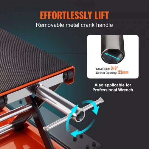 Motorcycle Lift 1100 LBS Motorcycle Lift ATV Scissor Lift Jack with Dolly