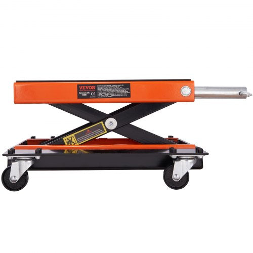 Motorcycle Lift 1100 LBS Motorcycle Lift ATV Scissor Lift Jack with Dolly