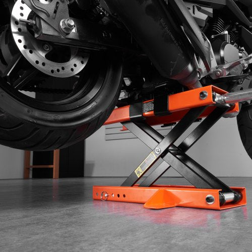 Motorcycle Lift 500 kg Motorcycle Center Scissor Lift Jack with Saddle