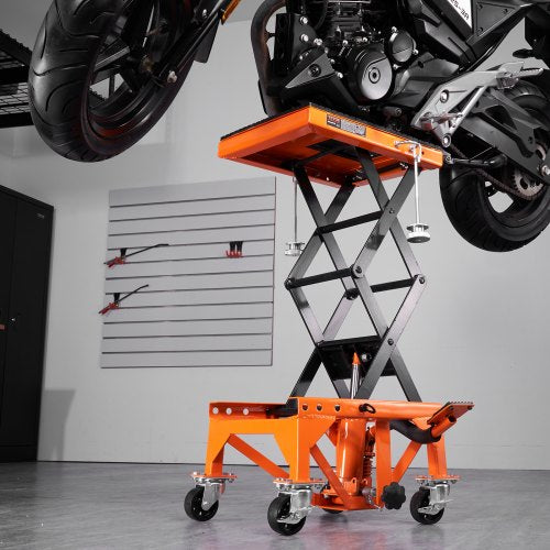 Hydraulic Motorcycle Lift Table 350 LBS Capacity Motorcycle Scissor Jack
