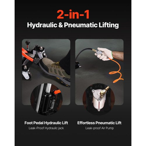 Motorcycle Lift 1500lbs Weight Capacity Hydraulic Pneumatic Motorcycle