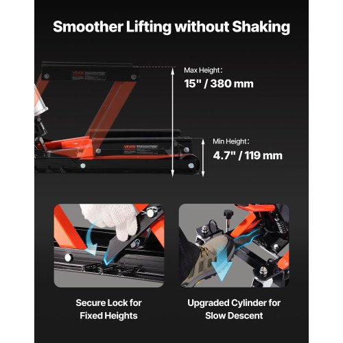 Motorcycle Lift 1500lbs Weight Capacity Hydraulic Pneumatic Motorcycle
