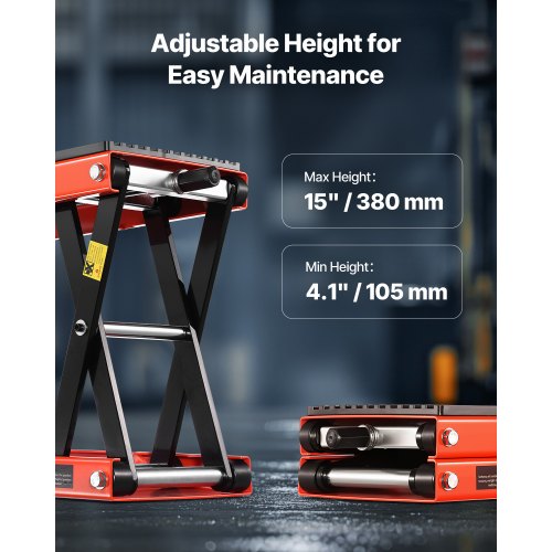 Motorcycle Lift 1200lbs Weight Capacity Wide Deck Motorcycle Scissor Jack
