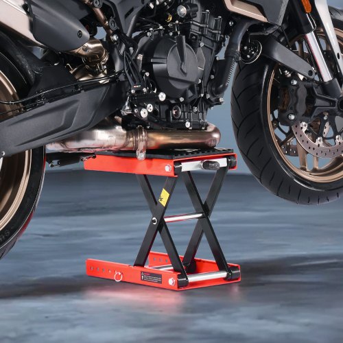 Motorcycle Lift 1200lbs Weight Capacity Wide Deck Motorcycle Scissor Jack