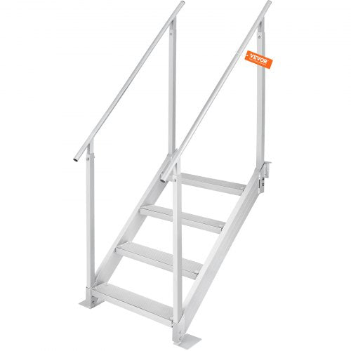 Dock Ladder 4 Step Dock Stairs 3038 Adjustable Height 500 lbs Load