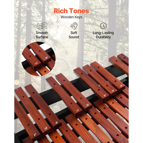 Glockenspiel Xylophone 32 Notes Wooden Professional Xylophone Percussion