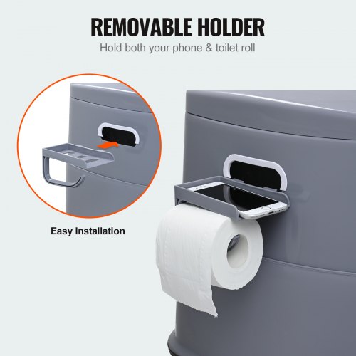 Portable Toilet for Camping Porta Potty with 1.3 Gal Detachable Inner