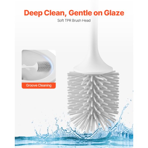 Toilet Brush and Holder Set Toilet Bowl Brush and Holder with Comfortable