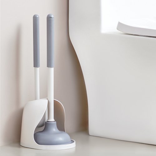 Toilet Brush and Plunger Set 2in1 Toilet Bowl Brush Plunger Combo