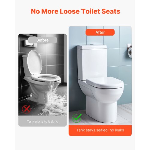 Universal Toilet Tank to Bowl Bolts Kit 2PCS Metal Heavy Duty Toilet Tank