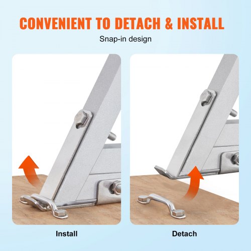 Dock Ladder Removable 3 Steps 350 lbs Load Capacity Aluminum Alloy