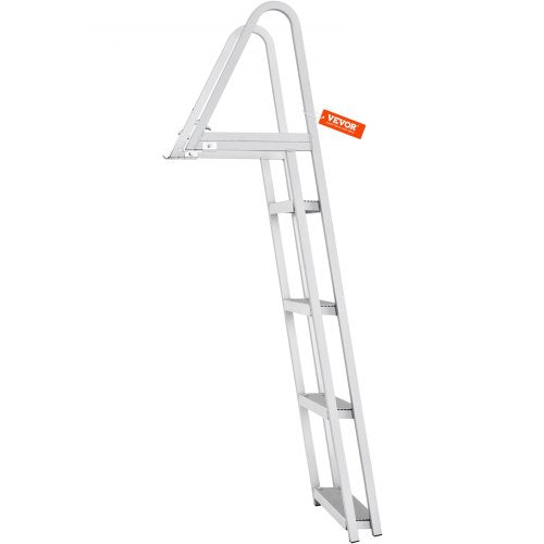 Dock Ladder Removable 4 Steps 350 lbs Load Capacity Aluminum Alloy