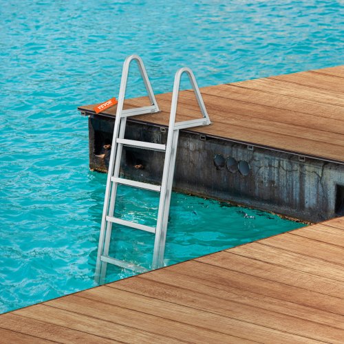 Removable Dock Ladder 5 Steps 350 lbs Load Capacity Pontoon Boat Ladder