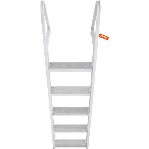 Removable Dock Ladder 5 Steps 350 lbs Load Capacity Pontoon Boat Ladder