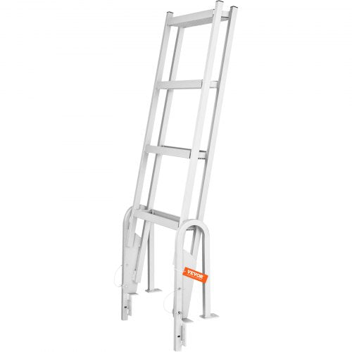 Dock Ladder Flip Up 4 Steps 350lbs Load Capacity Aluminum Pontoon Boat