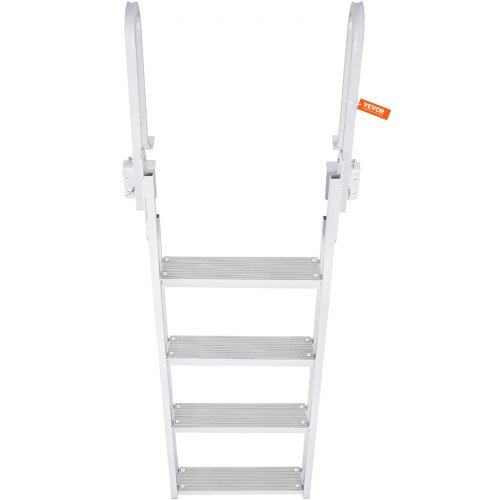 Dock Ladder Flip Up 4 Steps 350lbs Load Capacity Aluminum Pontoon Boat
