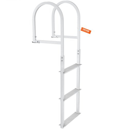 Dock Ladder Removable 3 Steps 500 lbs Load Capacity Aluminum Alloy