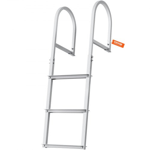 Dock Ladder Removable 3 Steps 500 lbs Load Capacity Aluminum Alloy