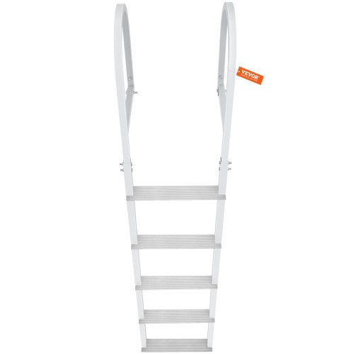 Dock Ladder Removable 5 Steps 500 lbs Load Capacity Aluminum Alloy