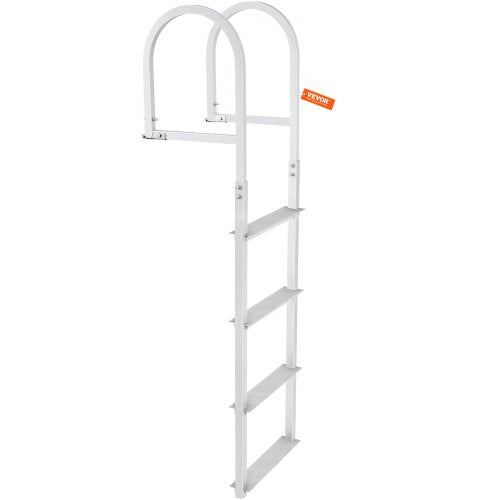 Dock Ladder Removable 4 Steps 500 lbs Load Capacity Aluminum Alloy