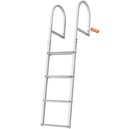 Dock Ladder Removable 4 Steps 500 lbs Load Capacity Aluminum Alloy