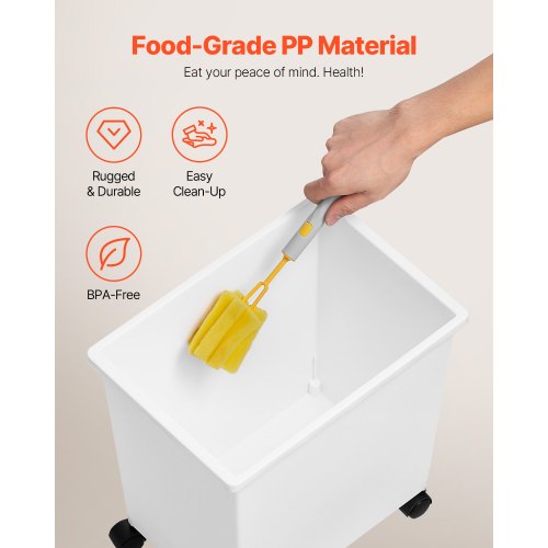 Rice Storage Container 66Gallon25L x3 Capacity Large Dog Food Dispenser