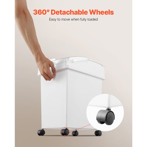 Rice Storage Container 66Gallon25L x3 Capacity Large Dog Food Dispenser