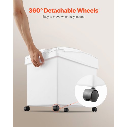 Rice Storage Container 105Gallon40L x3 Capacity Large Dog Food Dispenser