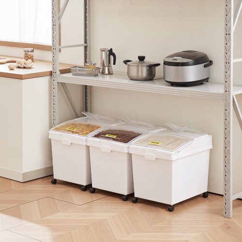 Rice Storage Container 105Gallon40L x3 Capacity Large Dog Food Dispenser