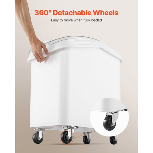 Rice Storage Container 27Gallon100L Capacity Large Dog Food Dispenser Bin