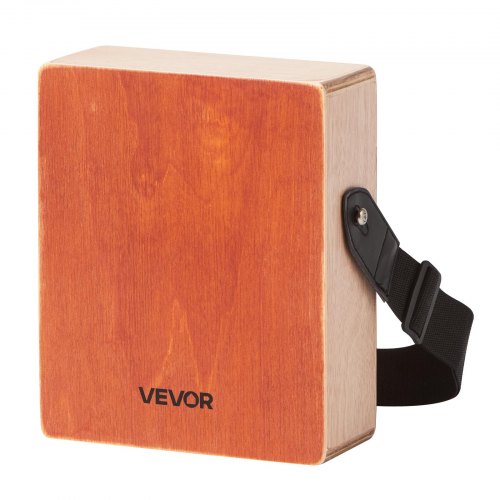 Cajon Box Drum Wood Percussion Instrument with Guitar Strings Travel Bag