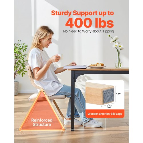 Wooden Folding Chairs with Cushion Set of 2 Portable Foldable Cushion 1