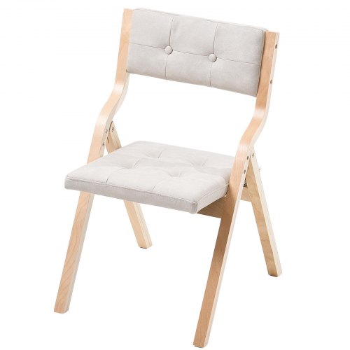 Wooden Folding Chairs with Cushion Set of 2 Portable Foldable Cushion 1
