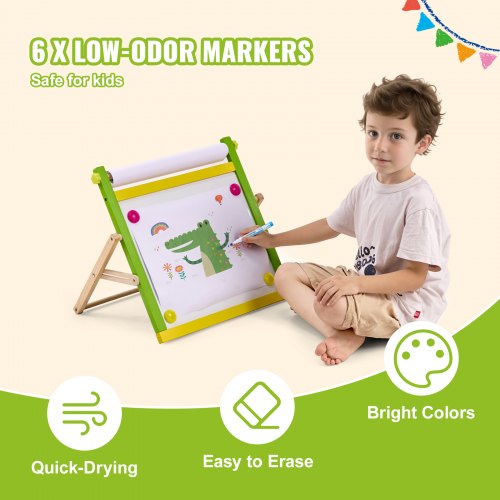 Easel Accessory Set 32 PCS Kids Art Easel Painting Kit Including Chalks