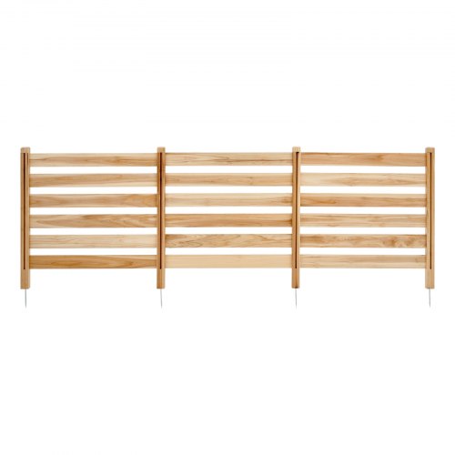 Wood Privacy Fence 38 W x 36 L 3 Panel Slatted Air Conditioner Fence