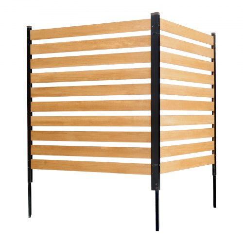 Wood Privacy Fence 38 W x 42 L 2Panel Slatted Air Conditioner Fence