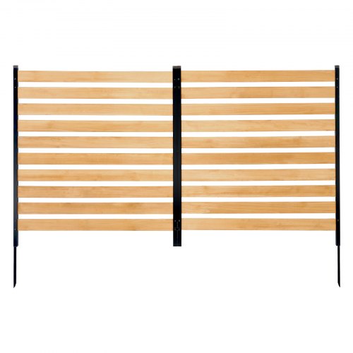 Wood Privacy Fence 38 W x 42 L 2Panel Slatted Air Conditioner Fence