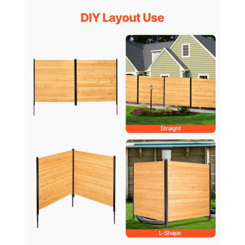 Wood Privacy Fence 38 W x 42 L 2 Panel Solid Air Conditioner Fence