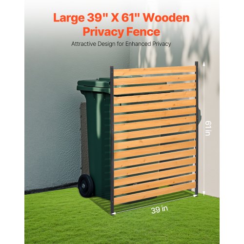 Wood Privacy Fence 39 W x 61 L 1Panel Air Conditioner Fence Screen