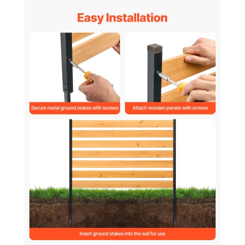 Wood Privacy Fence 39 W x 61 L 1Panel Air Conditioner Fence Screen