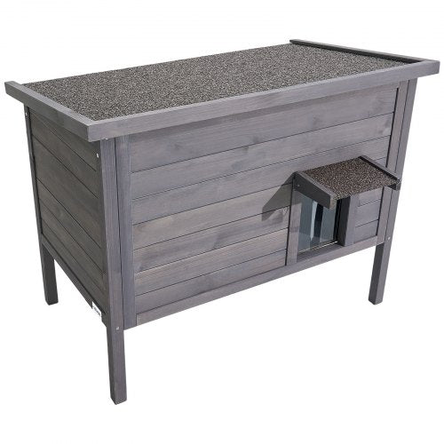 Heated Cat House Insulated Wooden Cat House for Outdoor Cats Waterproof
